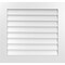 Ekena Millwork Vertical Surface Mount PVC Gable Vent: Non-Functional, w/3-1/2"W x 1"H, Standard Frame, 32"W x 30"H GVPVE32X3001SN - alternate 1